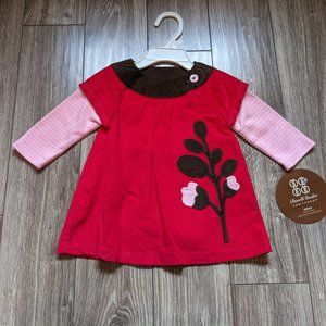 NWT Baby Girl (6M) - DWELL STUDIO Corduroy Dress Set